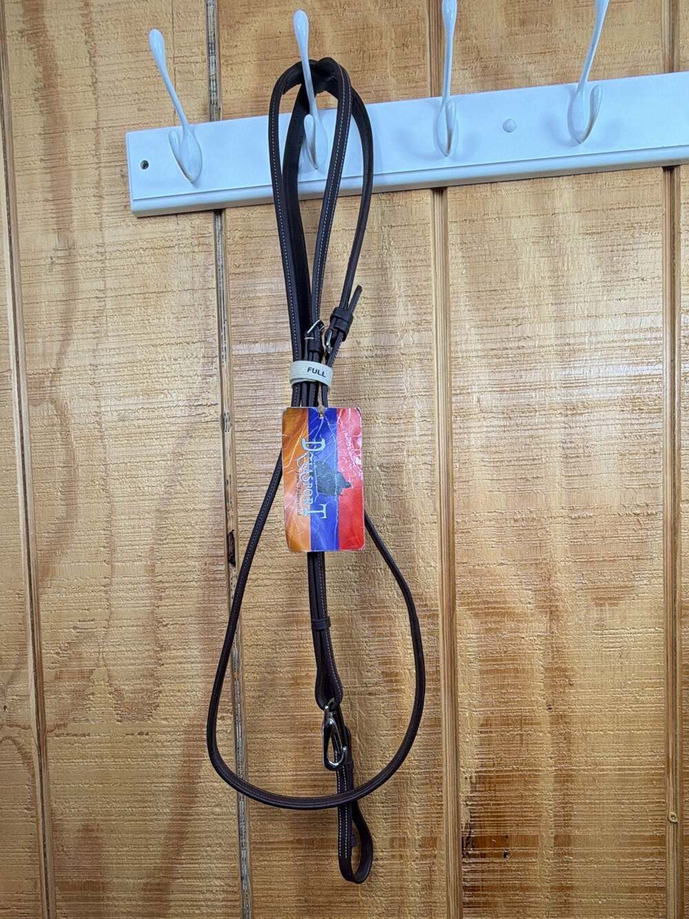 Delasport Brown Leather Standing Martingale Full Size Style 492048
